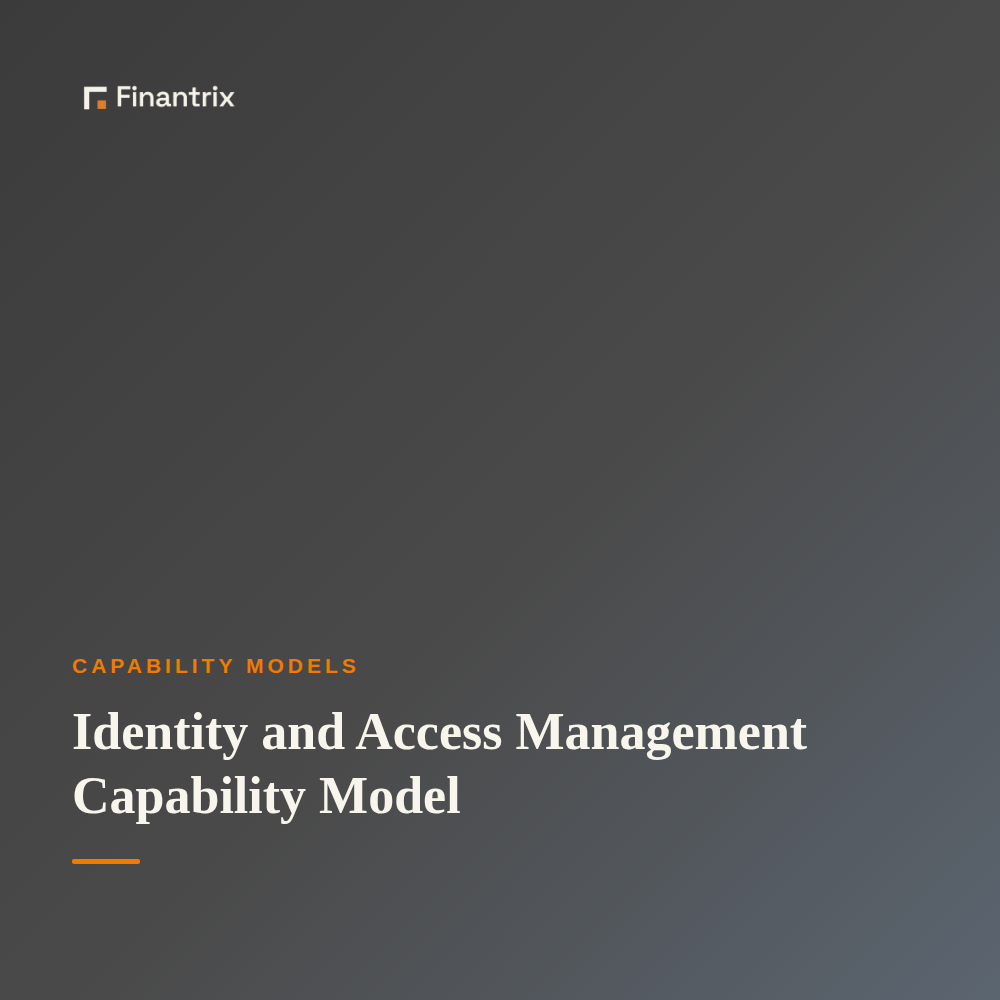 Identity and Access Management Capability Model