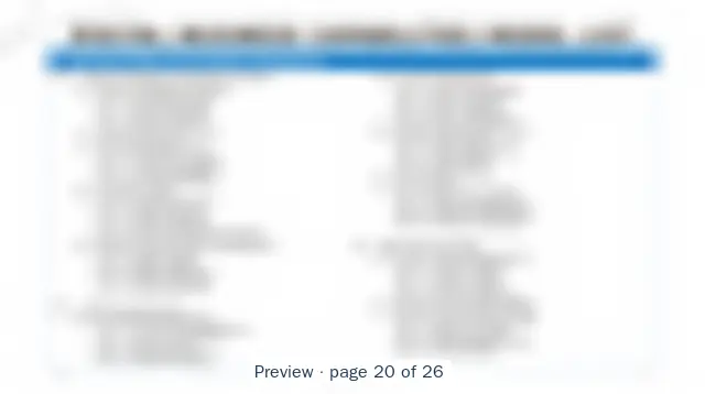 Blurred preview of page 20 of 26 of Business Architecture for Digital Transformation