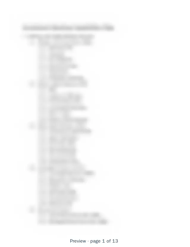 Blurred preview of page 1 of 13 of Investment Banking Capability Model