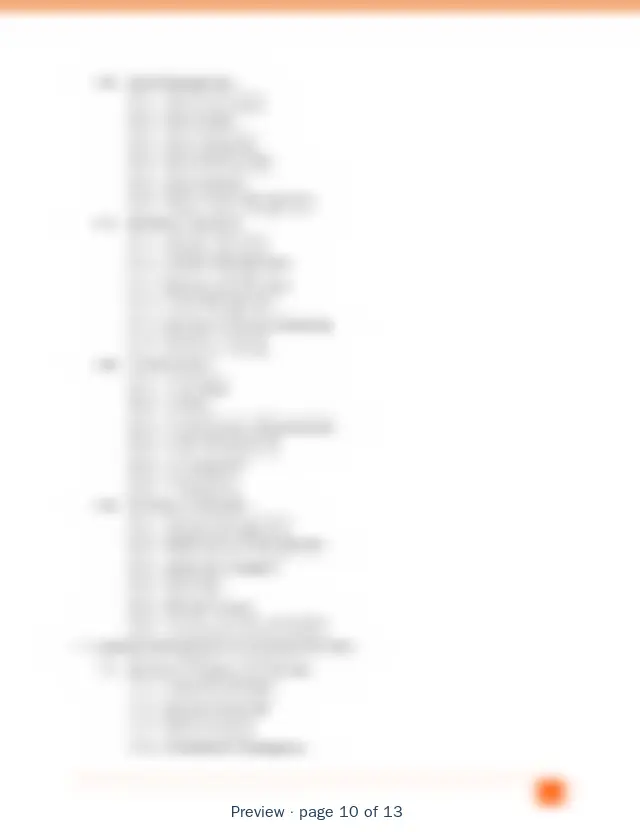 Blurred preview of page 10 of 13 of Investment Banking Capability Model
