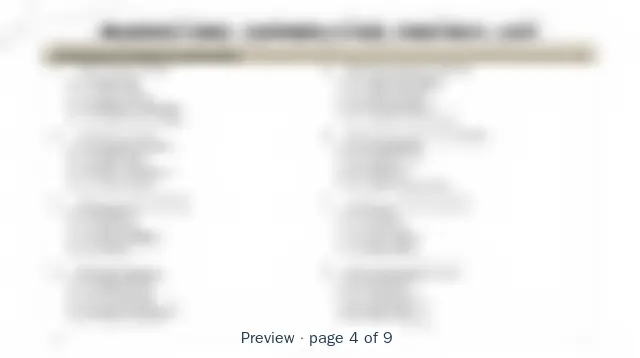 Blurred preview of page 4 of 9 of Marketing Functional Business Architecture