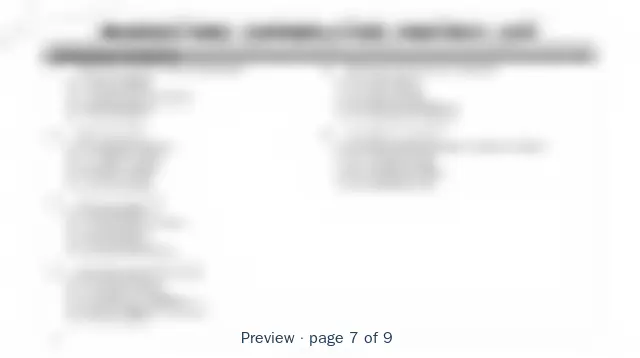 Blurred preview of page 7 of 9 of Marketing Functional Business Architecture