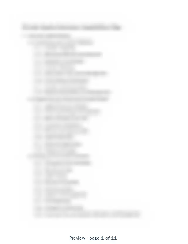 Blurred preview of page 1 of 11 of Private Equity Capability Model
