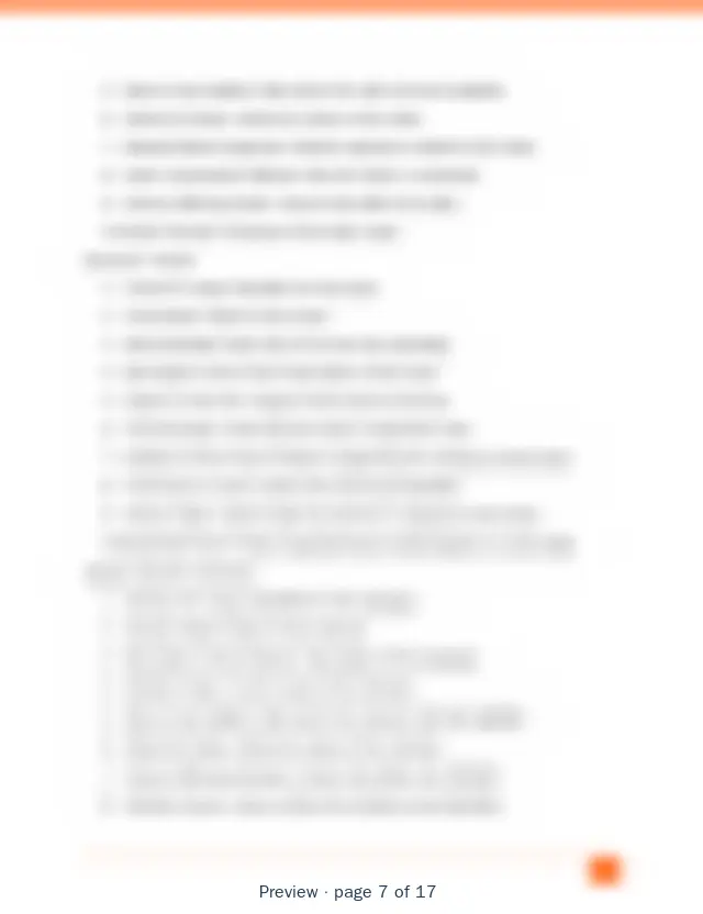 Blurred preview of page 7 of 17 of Professional Services Business Information Model