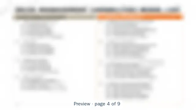 Blurred preview of page 4 of 9 of Sales Management Business Capabilities Model