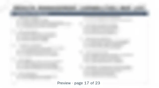 Blurred preview of page 17 of 23 of Wealth Management Business Capabilities Model