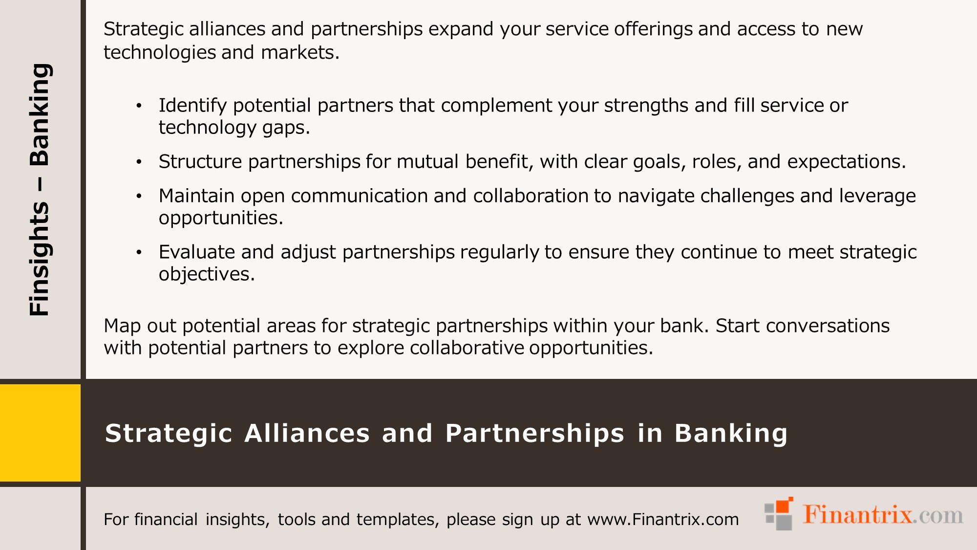 Strategic Alliances and Partnerships in Banking