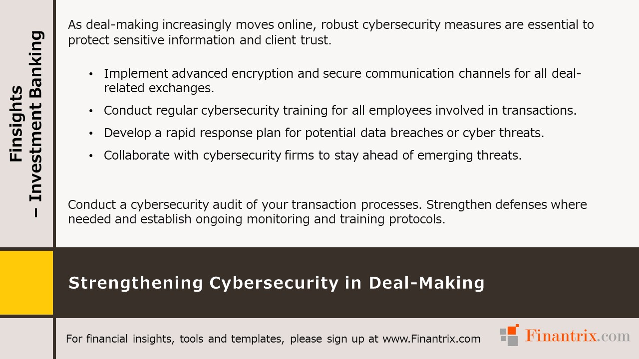 Strengthening Cybersecurity in Deal-Making