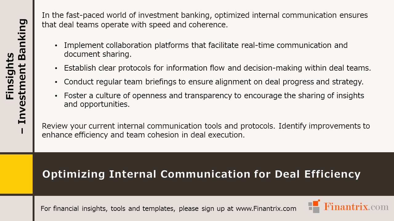 Optimizing Internal Communication for Deal Efficiency