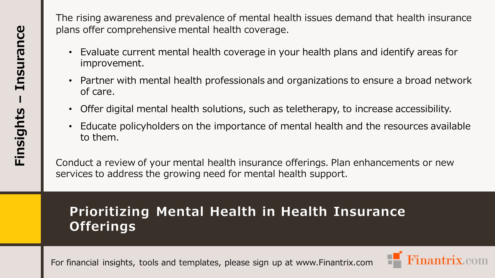 Prioritizing Mental Health in Health Insurance Offerings