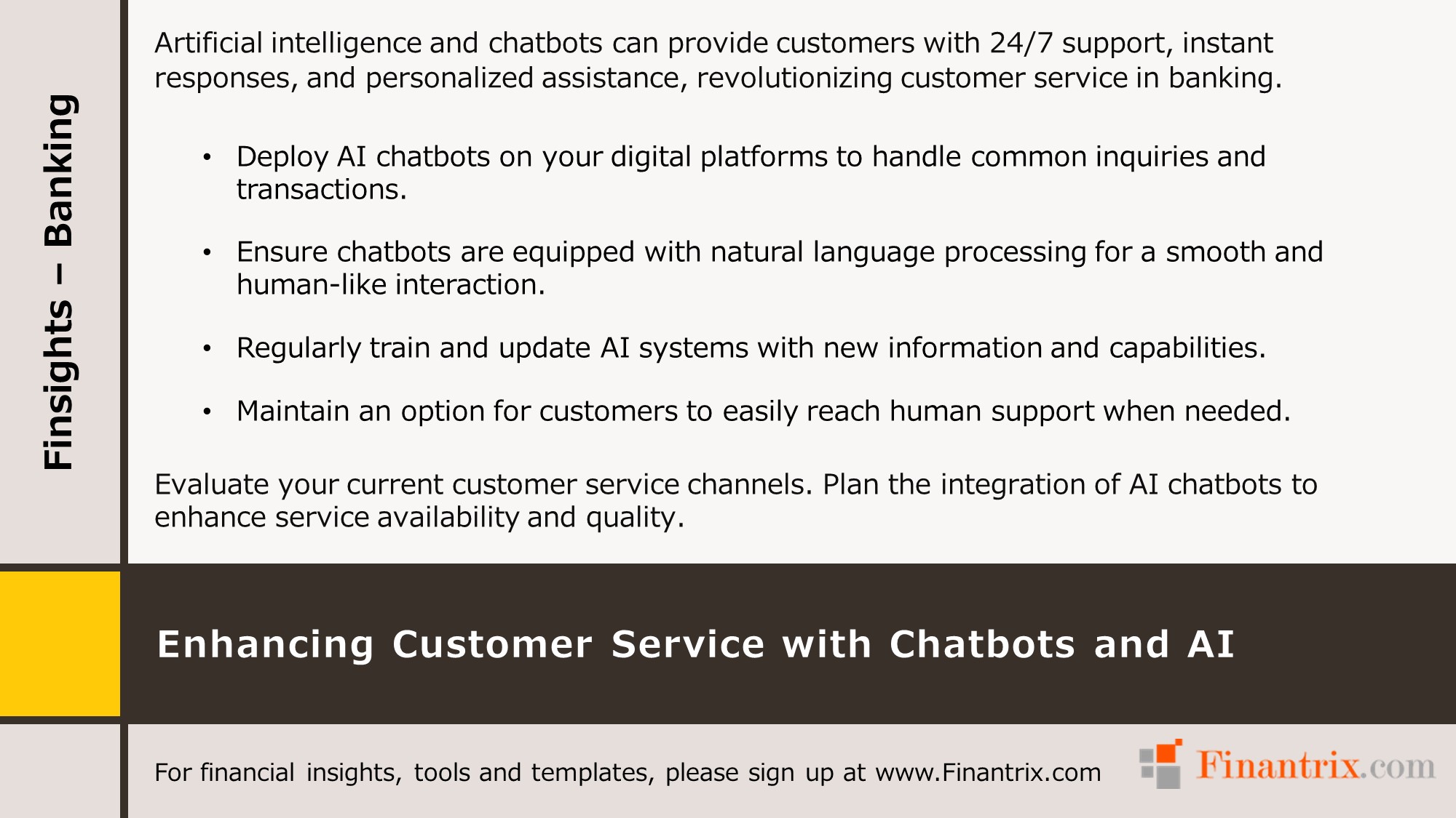 Enhancing Customer Service with Chatbots and AI