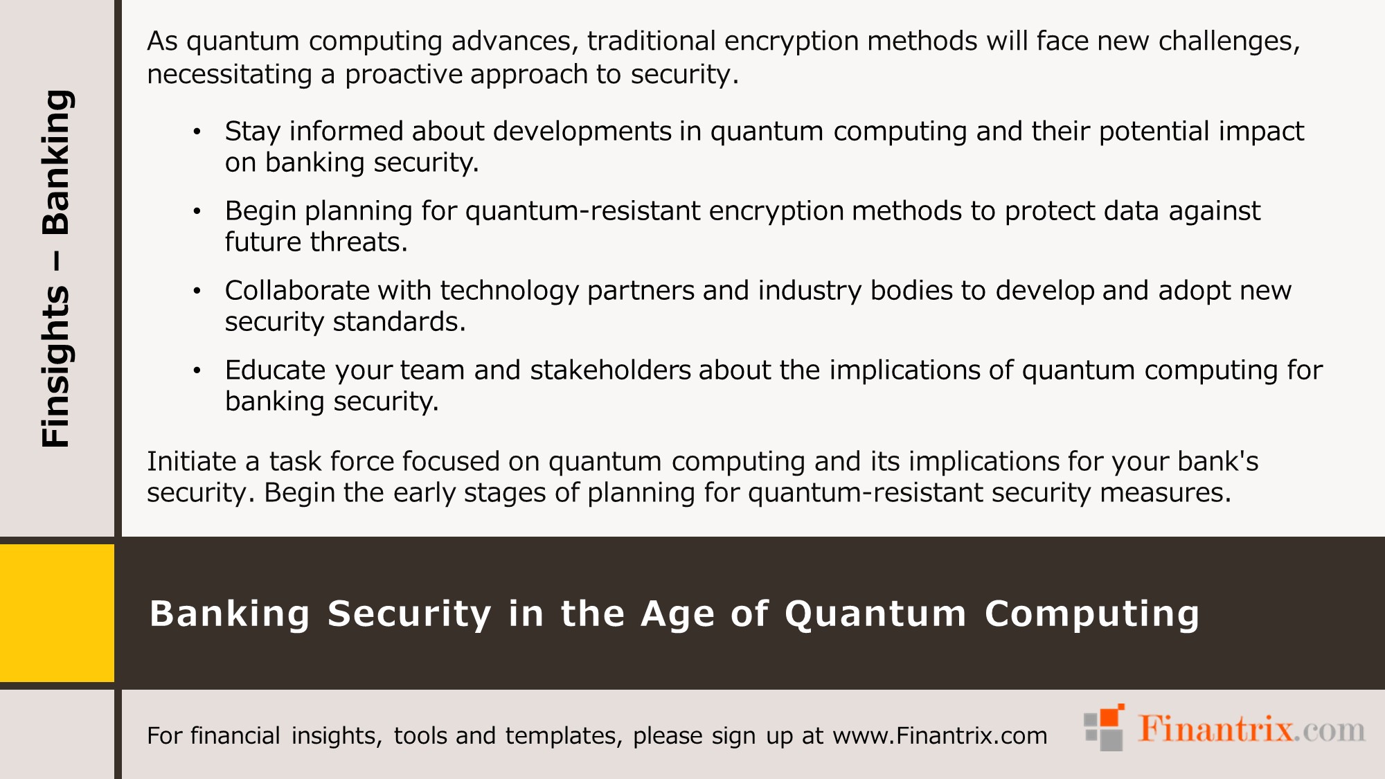 Banking Security in the Age of Quantum Computing