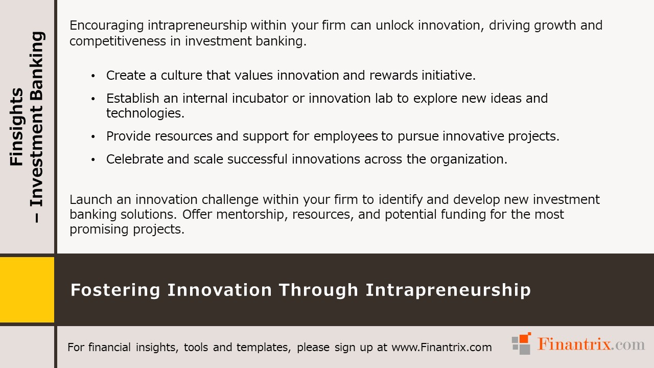 Fostering Innovation Through Intrapreneurship