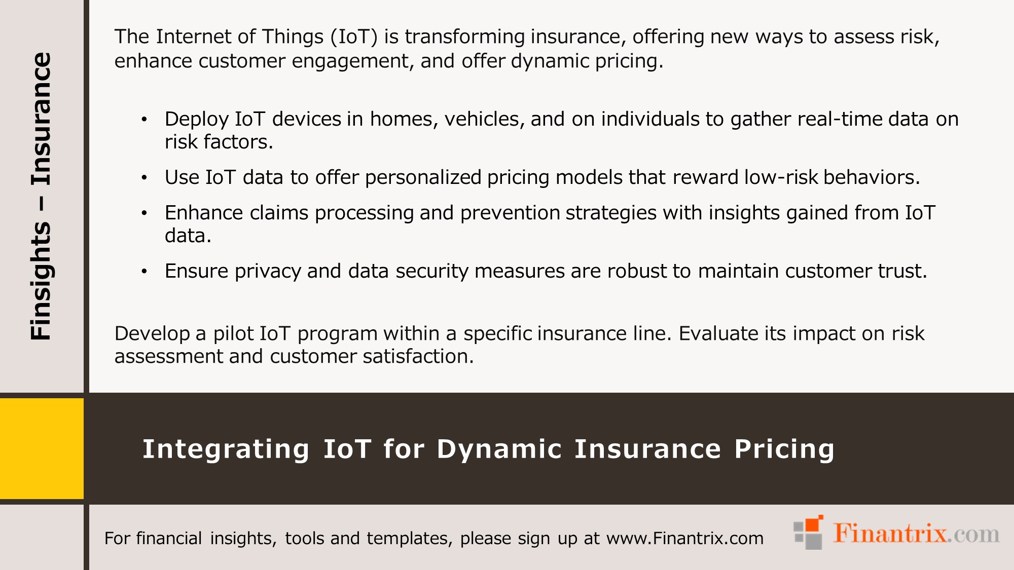 Integrating IoT for Dynamic Insurance Pricing