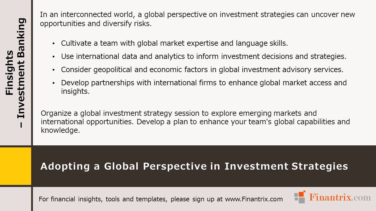 Adopting a Global Perspective in Investment Strategies