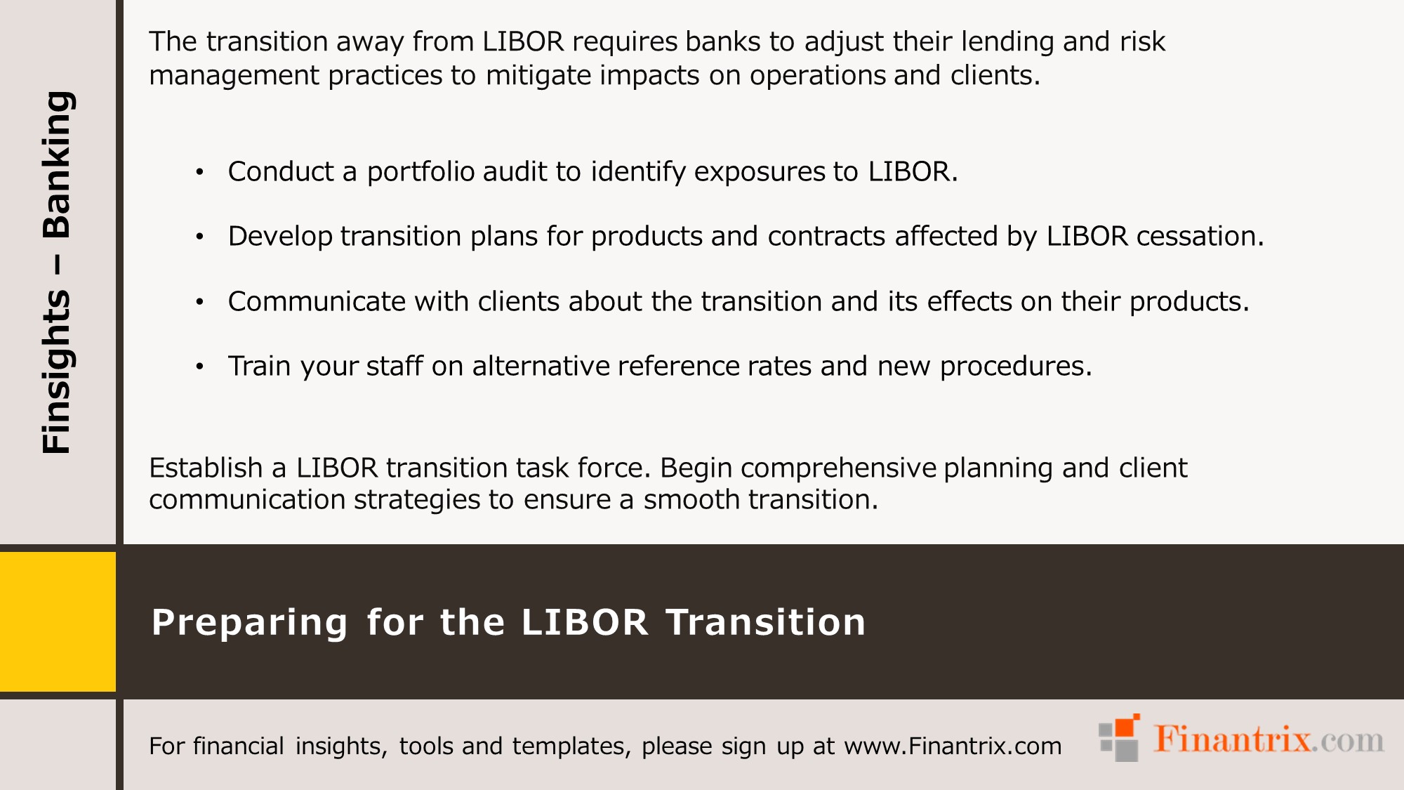Preparing for the LIBOR Transition