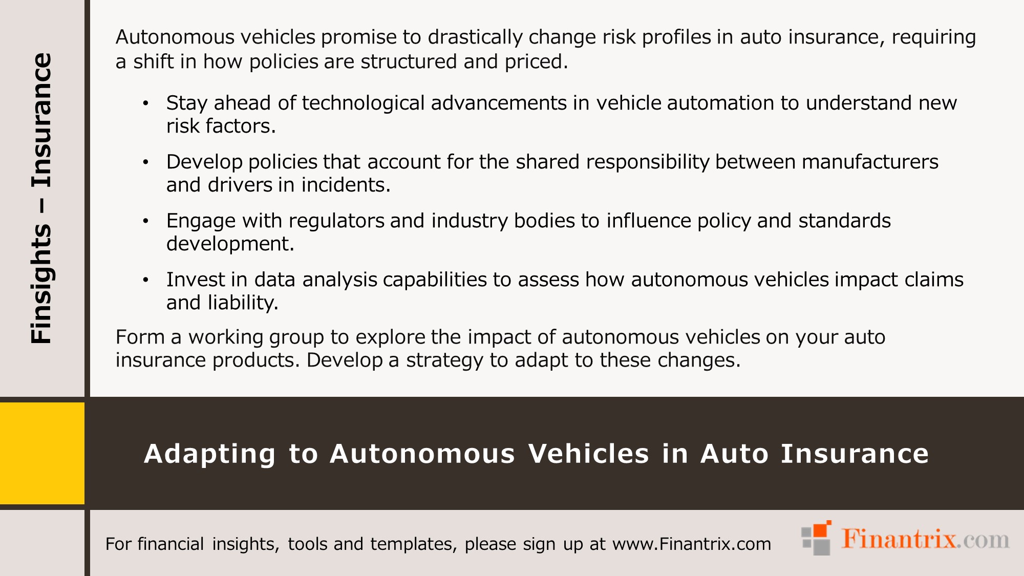 Adapting to Autonomous Vehicles in Auto Insurance