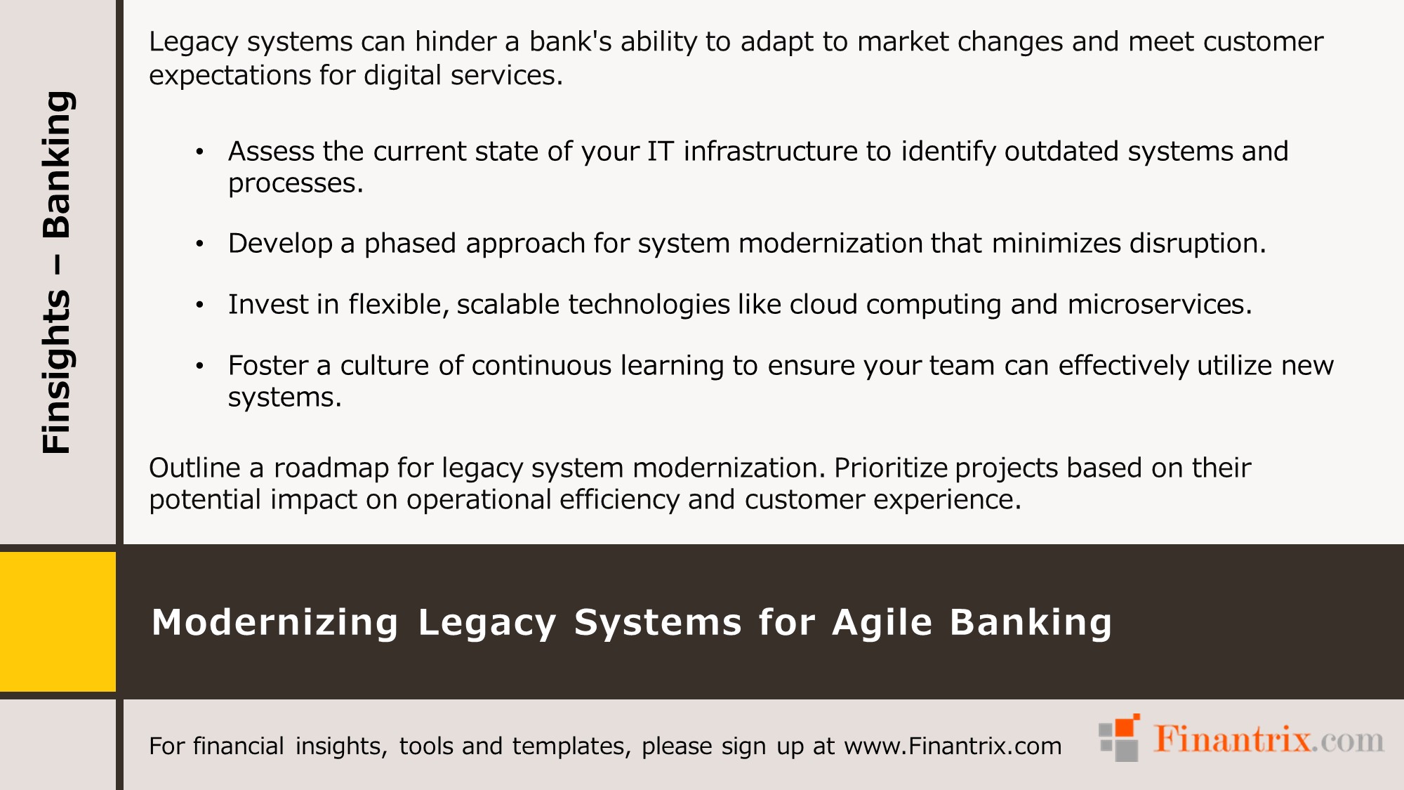 Modernizing Legacy Systems for Agile Banking