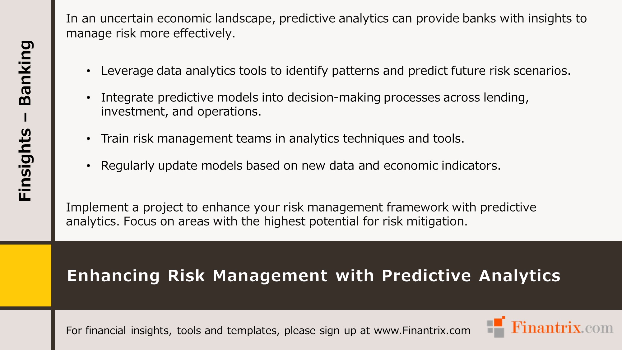 Enhancing Risk Management with Predictive Analytics