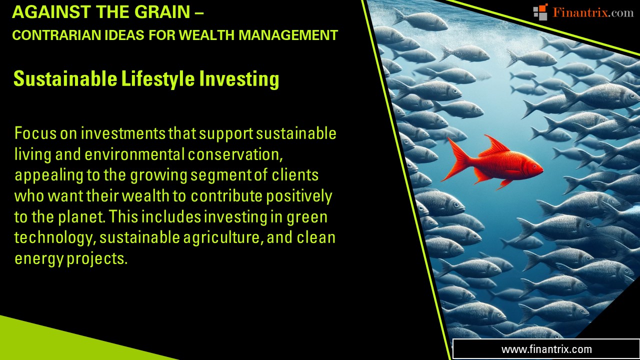 Sustainable Lifestyle Investing