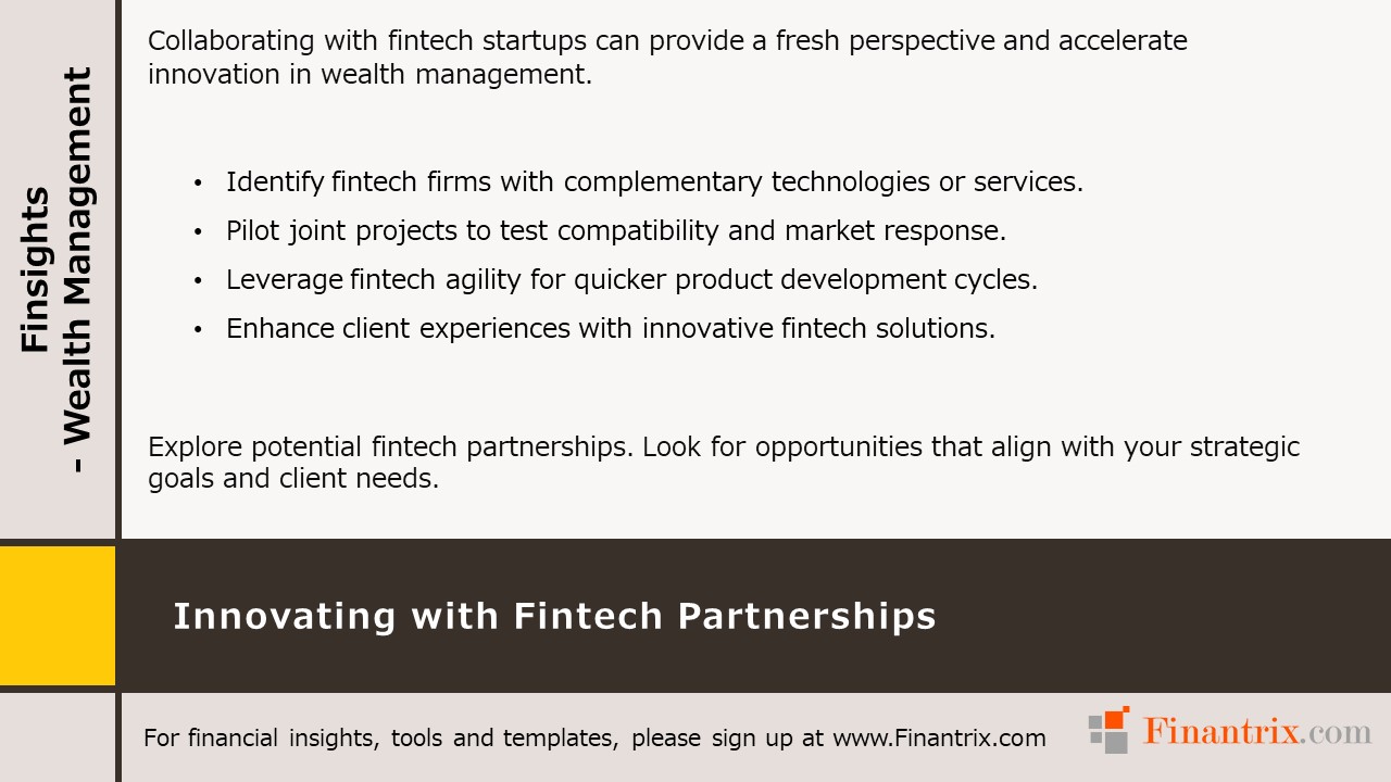 Innovating with Fintech Partnerships