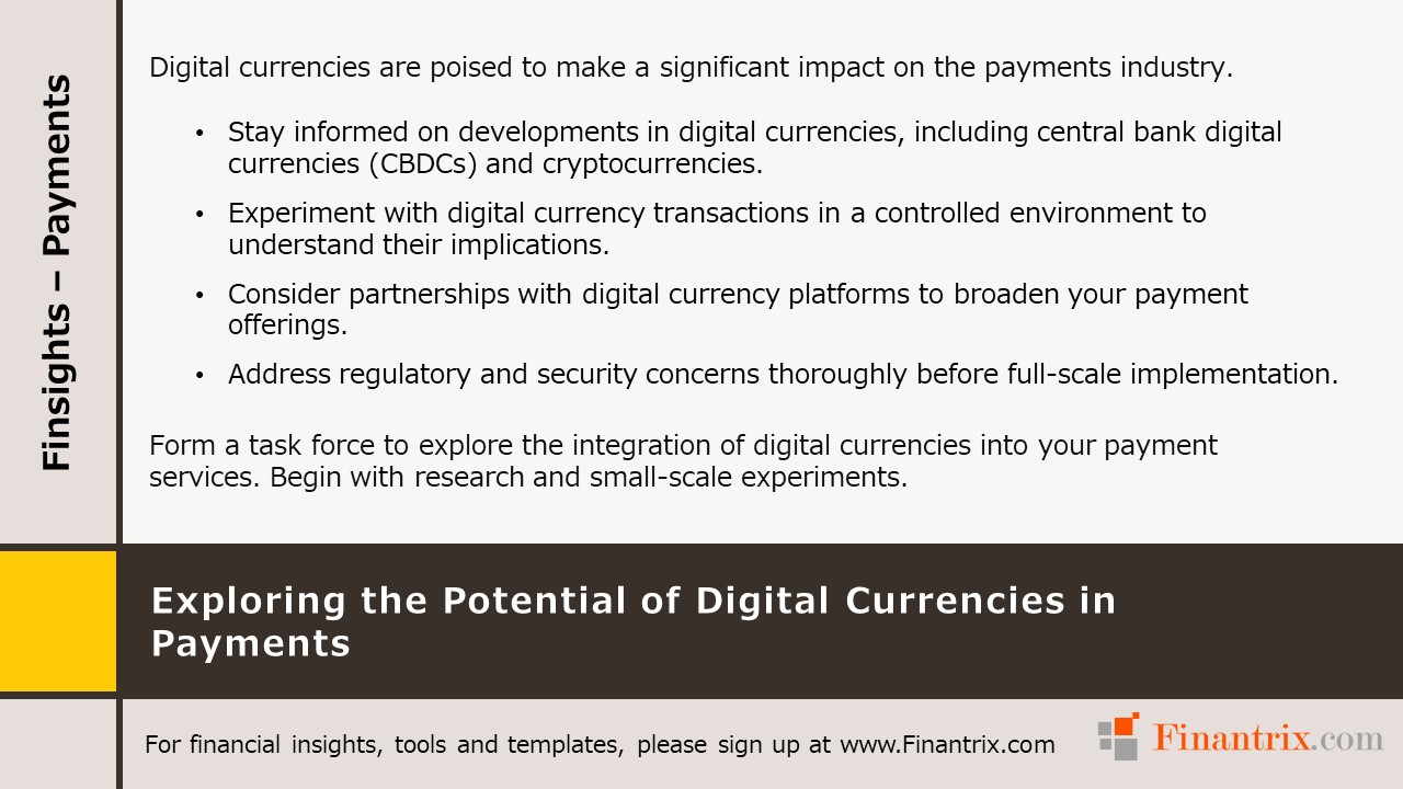 Exploring the Potential of Digital Currencies in Payments