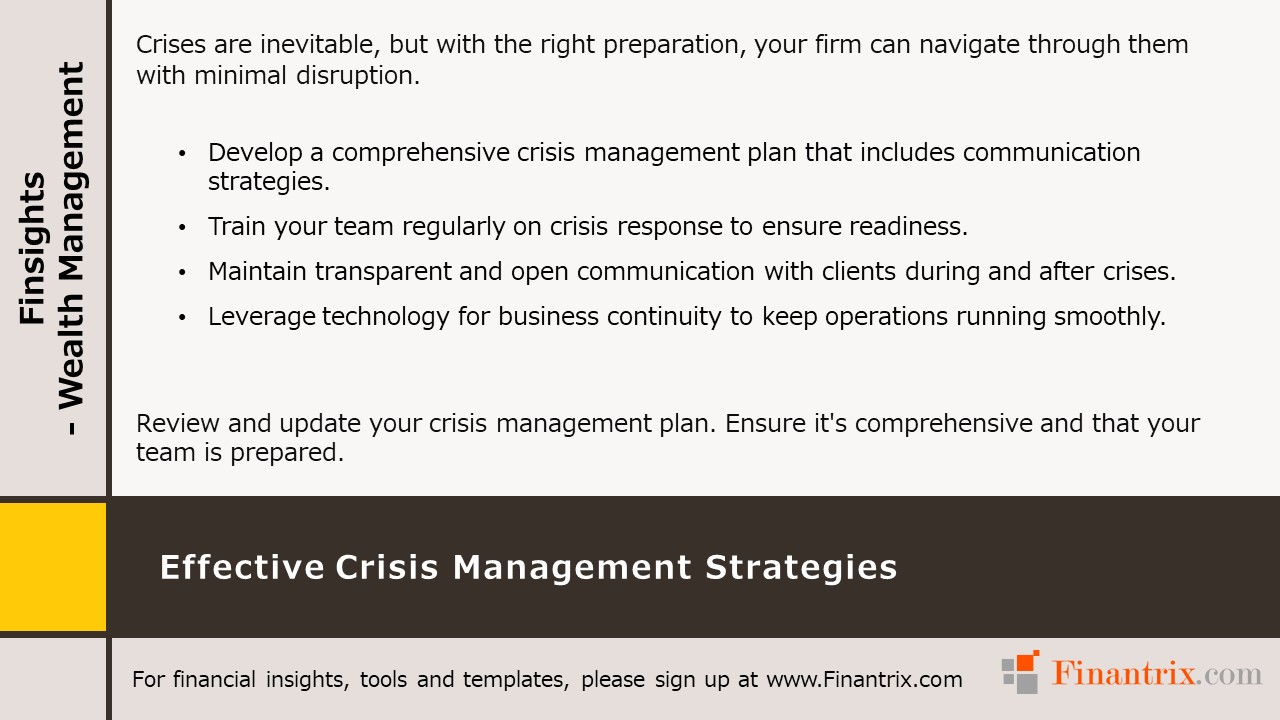 Effective Crisis Management Strategies