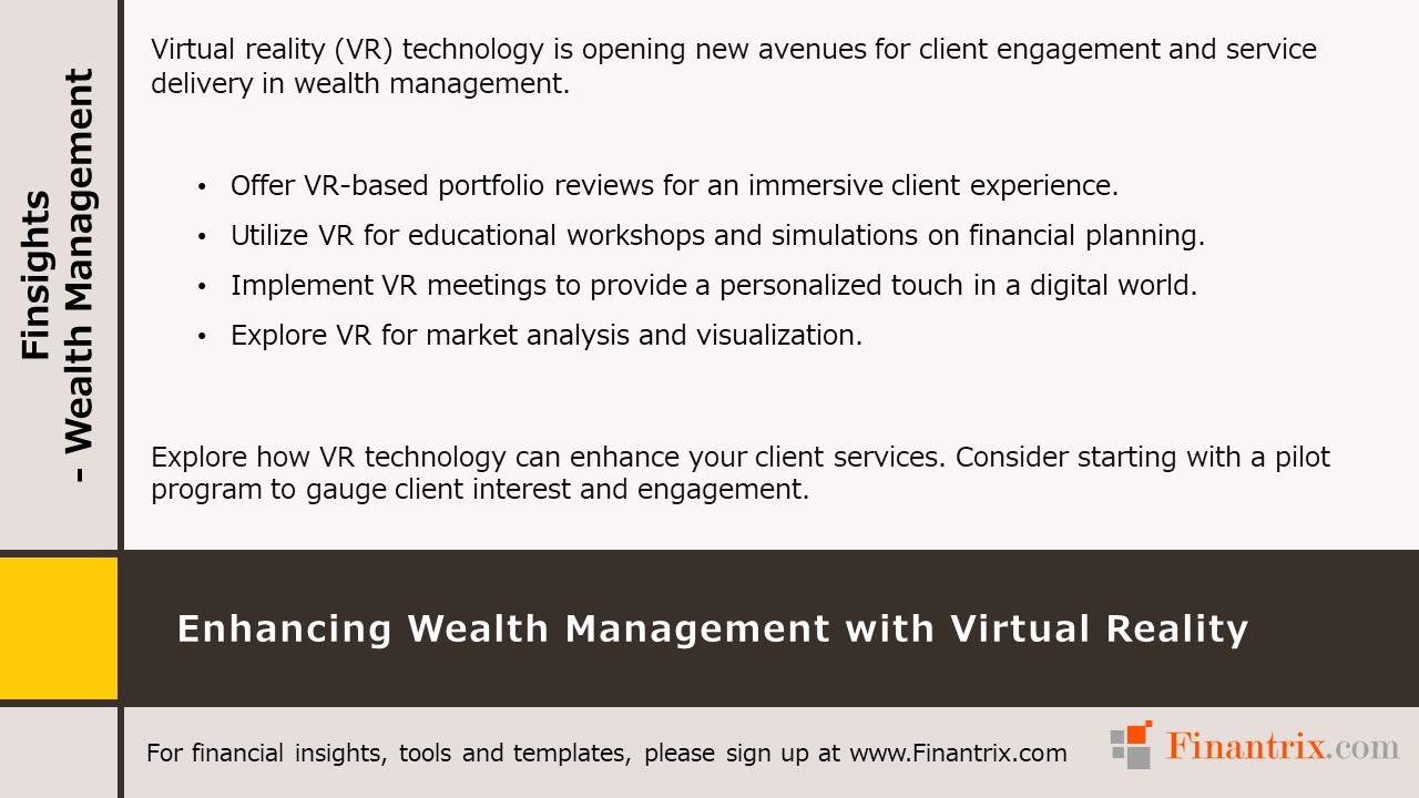Enhancing Wealth Management with Virtual Reality